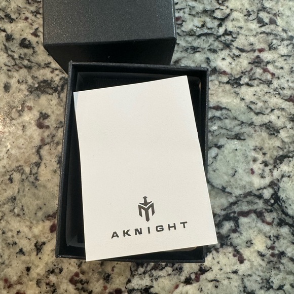 AKNIGHT Black and Rose Gold Rubber Strap Chronograph Watch - Picture 5 of 6